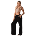 Black Cotton Cabana Pants 4