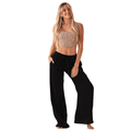 Black Cotton Cabana Pants 7