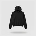 Black Drop Shoulder Hoodie 1