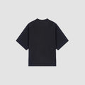 HEAVY BLACK KNIT TEXTURED T-SHIRT 1