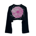 Plum Blossom Cropped Sweatshirt 2