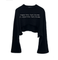 Plum Blossom Cropped Sweatshirt 1