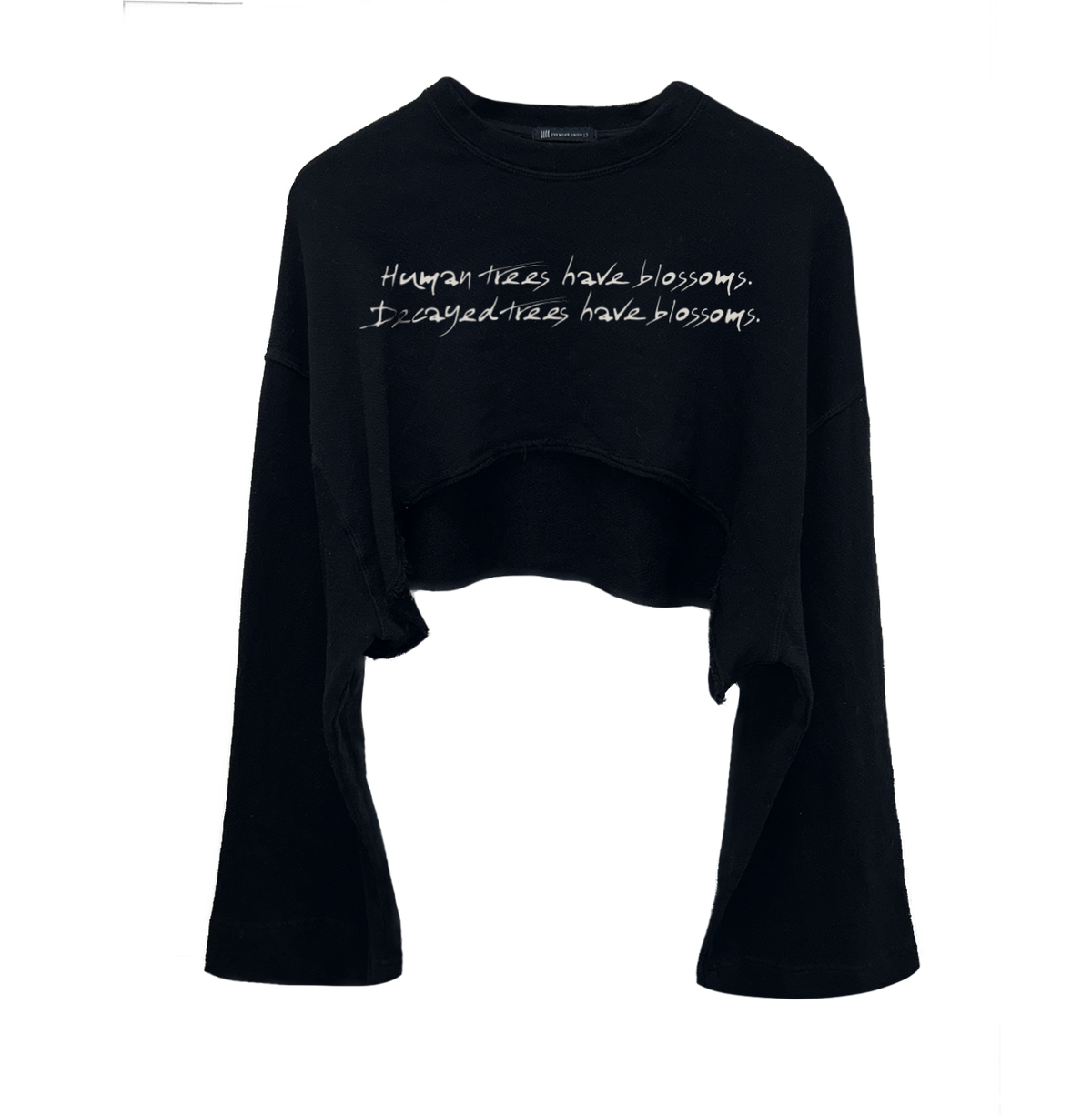 Plum Blossom Cropped Sweatshirt