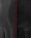 CA0422 (black/red) – Italian lambskin leather gloves for women with cashmere lining 3