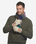CA3335 (alabaster) - Handsewn Italian peccary men's driving gloves 3