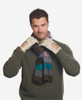 CA3335 (alabaster) - Handsewn Italian peccary men's driving gloves 2
