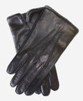 CA3915 (black) - Men’s Italian cashmere-lined leather gloves with ribbed inner cashmere cuff 1