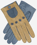 CA4123 (camel/sky) – Women’s two-tone Italian leather driving gloves 1