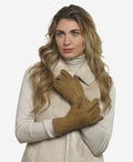 CA4465 (hazel) - Women’s handsewn Italian sueded lamb shearling gloves 6