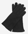 CA4465 (black) – Women’s handsewn Italian sueded lamb shearling gloves 1