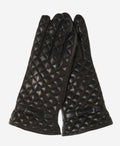CA4643 (black) – Women’s Italian quilted leather gloves with cashmere lining and bow 2