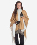 CA4661 (black) - Women’s Italian handsewn deerskin gloves with cashmere lining and distinctive strap and buckle 5