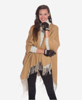 CA4661 (black) - Women’s Italian handsewn deerskin gloves with cashmere lining and distinctive strap and buckle 6