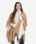 CA4661 (cream) - Women’s Italian handsewn deerskin gloves with cashmere lining and distinctive strap and buckle 4