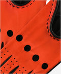 CA4918 (black/red) - Women’s unlined Italian lambskin driving gloves with ventilation holes 3
