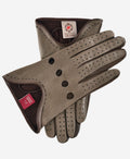 CA4918 (taupe) - Women’s unlined Italian lambskin driving gloves with ventilation holes 1
