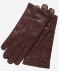 CC3001 (brown) - Men's Italian cashmere lined leather gloves 1