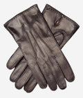 CC3104 (brown) - Men's Italian handsewn cashmere lined leather gloves 1