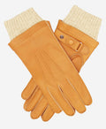 CC3115 (saddle) - Men's Italian deerskin leather gloves with cashmere lining 1