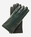 CC3301 (hunter) - Men’s Italian cashmere lined touchscreen leather gloves 1