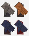 CC3434 (brown) - Men’s Italian suede and lambskin gloves with cashmere lining 3