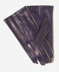 CC3592 (blue) - Men’s Italian leather gloves with two-tone contrast colors 1