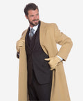 CC3630 (natural) - Men’s handsewn Italian cashmere lined nubuck gloves 3