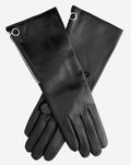 CC4879W4 (black) - “4-button length” Italian cashmere lined gloves with side zipper 2