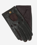 Umberto (hunter brown) - Italian lambskin leather driving gloves & touchscreen feature 1