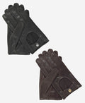 CD3466 (black) - Men’s Italian ventilated leather driving gloves 4