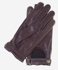 CD3528 (brown) -Men’s Italian leather driving gloves with cashmere lining 2