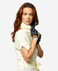 CD4134 (navy) - Women's Italian lambskin driving gloves 4