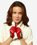 CD4134 (red) - Women's Italian lambskin driving gloves 5
