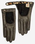 CD4136 (black) - Women’s Italian winter leather driving gloves with cashmere lining 3