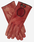 CD4255 (xb) - Women’s Italian leather driving gloves with contrast welting 2