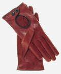 CD4255 (xb) - Women’s Italian leather driving gloves with contrast welting 1