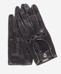 CD4266 (black) - Women’s Italian leather driving gloves with contrast stitching 1