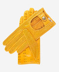 CD4466 (yellow) - Women’s Italian ventilated leather driving gloves 1