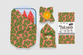 Beeswax Food Wrap - Kalo Print 5