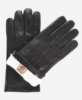 CR3302 (black) - Men’s cadet Italian rabbit fur gloves with shorter fingers 1