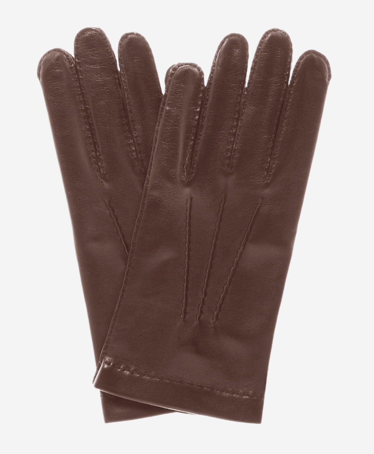 CS1003 (brown) - Men’s Italian handsewn silk lined leather gloves