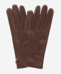 CS1003 (brown) - Men’s Italian handsewn silk lined leather gloves