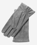 CS3117 (grey) - Men’s Italian silk lined suede formal and dress leather gloves 1