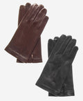 CS3550 (black) - Men's Italian Silk Lined Lambskin Leather Gloves 2