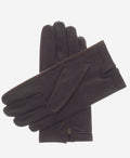 CS3913 (black) - Men's Italian Silk Lined Touchscreen Leather Gloves 2
