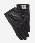 CS4362 (black) - Women's Italian Silk Lined Gloves with Center Button 2