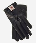 CS4362 (black) - Women's Italian Silk Lined Gloves with Center Button 1