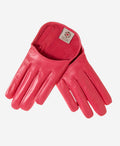 CU4303 (coral) - Women's Short Italian Leather Gloves 1