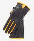 CU4445 (yellow) - Women’s Italian leather ventilated car gloves 1