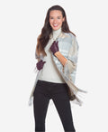 CU4601 (black/grape) - Women's Unlined Italian Fashion Leather Gloves With Short Wrist 2